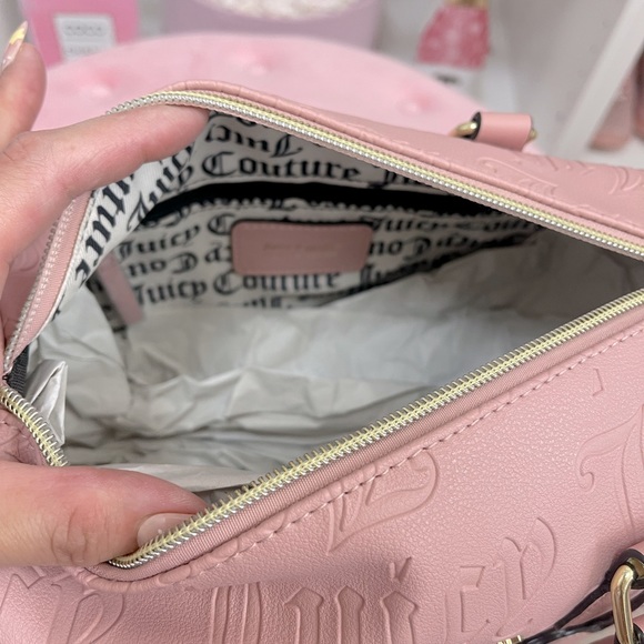 Juicy Couture Pink Taffy Deboss Satchel NWT - Picture 4 of 4